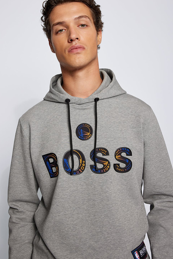HOODIE BOSS X NBA - 042 ΓΚΡΙ